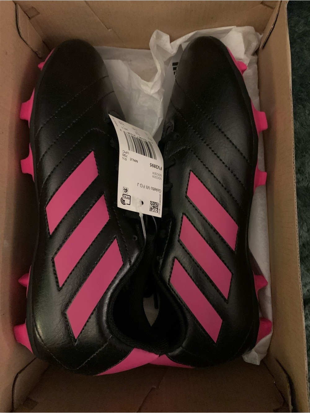 Adidas Goletto VII FG J Soccer Cleata Size 6